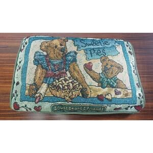 Boyds Bears & Friends Accent Pillow "Sweetie Pies" Baking Hearts Mom & Kid